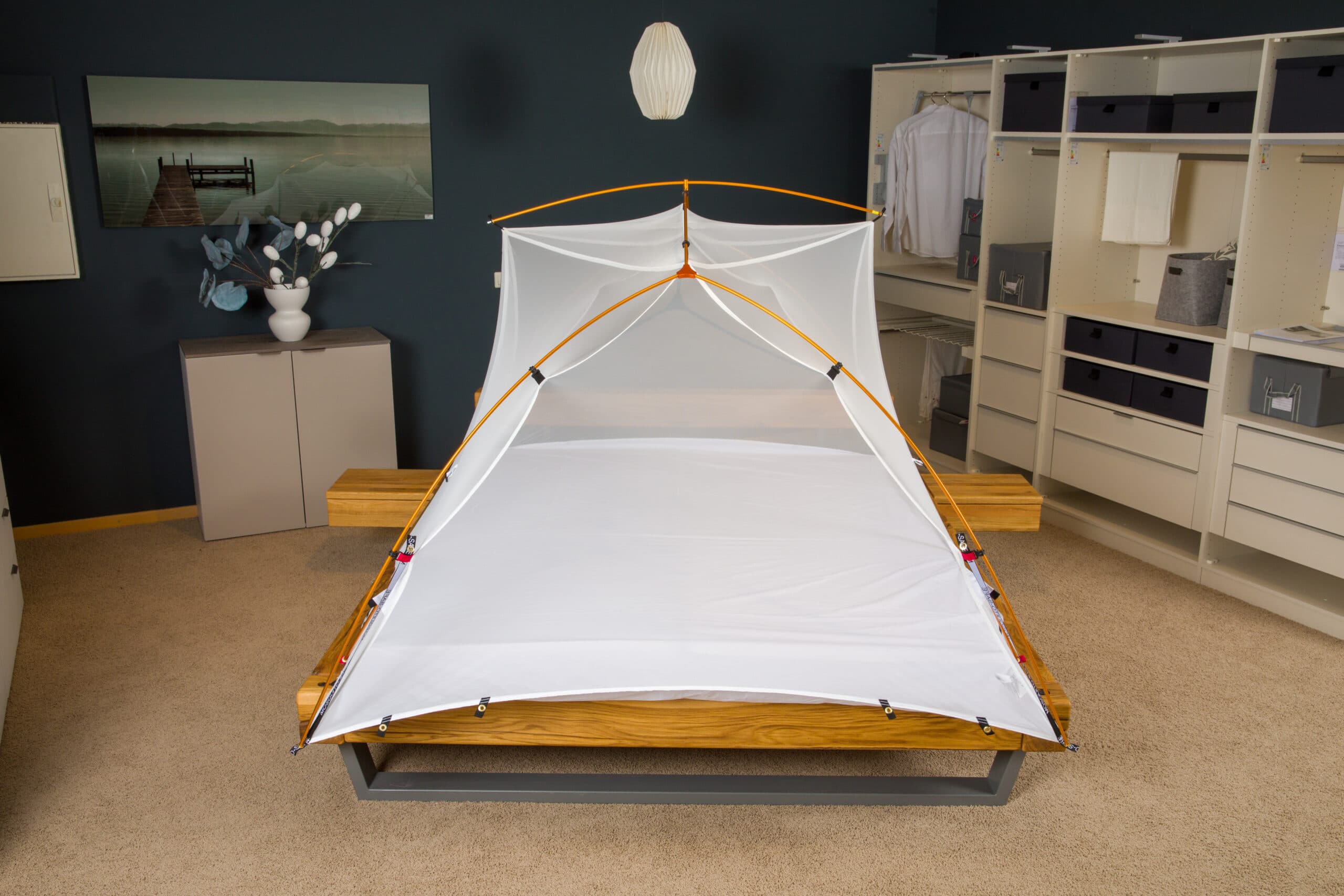 Moskitonetz Halterung 200x200x150cm - Verstärkter Baldachinrahmen Ohne Bohren