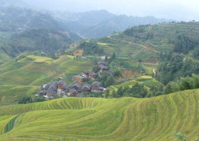 A wonderful stay in an idyllic mountain village in a rice-growing area with no road access.